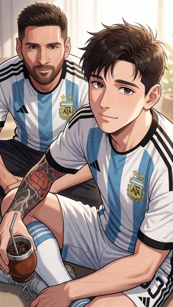 Growing up with Messi